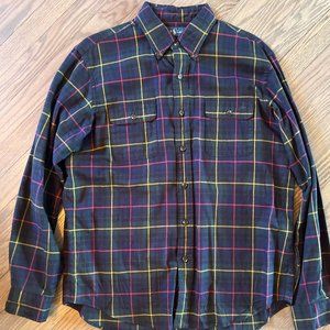 Polo Ralph Lauren Cotton Button Down | Navy, Green, Red, Yellow | LARGE